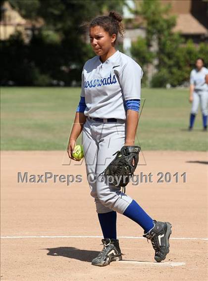 Thumbnail 3 in Bellarmine-Jefferson vs. Crossroads (CIF SS Playoffs) photogallery.