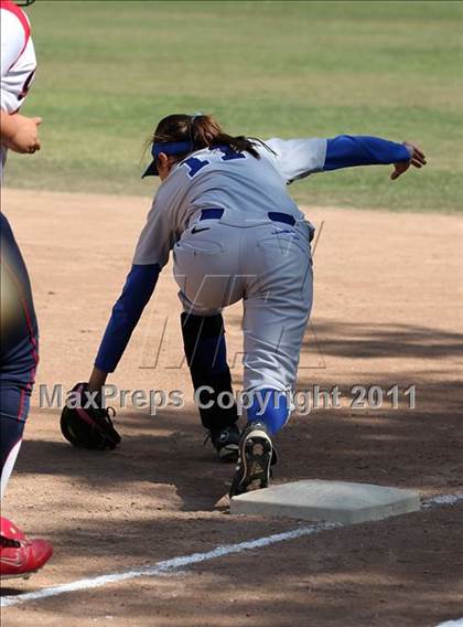 Thumbnail 1 in Bellarmine-Jefferson vs. Crossroads (CIF SS Playoffs) photogallery.