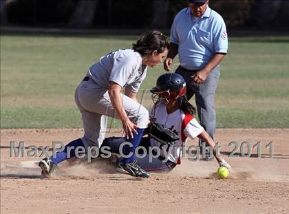 Thumbnail 3 in Bellarmine-Jefferson vs. Crossroads (CIF SS Playoffs) photogallery.