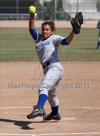 Thumbnail 3 in Bellarmine-Jefferson vs. Crossroads (CIF SS Playoffs) photogallery.
