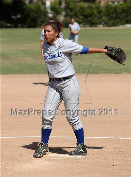 Thumbnail 2 in Bellarmine-Jefferson vs. Crossroads (CIF SS Playoffs) photogallery.
