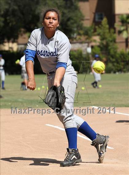 Thumbnail 3 in Bellarmine-Jefferson vs. Crossroads (CIF SS Playoffs) photogallery.