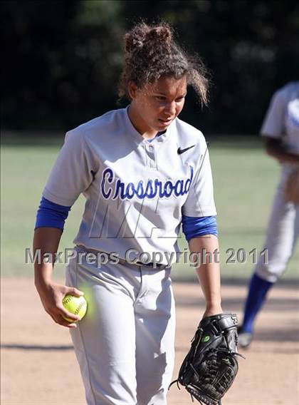 Thumbnail 2 in Bellarmine-Jefferson vs. Crossroads (CIF SS Playoffs) photogallery.