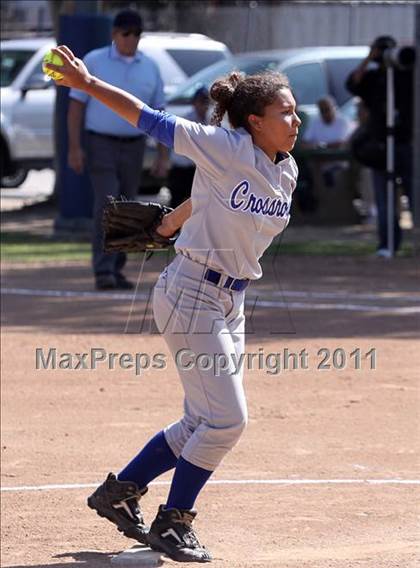 Thumbnail 3 in Bellarmine-Jefferson vs. Crossroads (CIF SS Playoffs) photogallery.