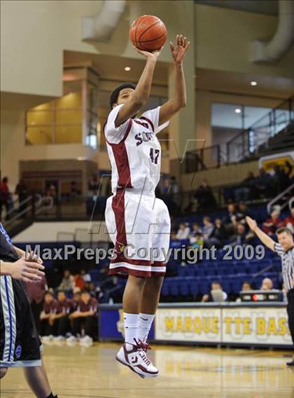 Thumbnail 3 in Milwaukee South vs. Waukesha West (Converse Eastbay Classic) photogallery.