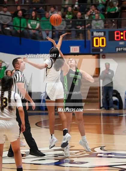 Thumbnail 1 in Clinton Central vs. Marquette Catholic (IHSAA 1A Semi-State 7 Championship) photogallery.
