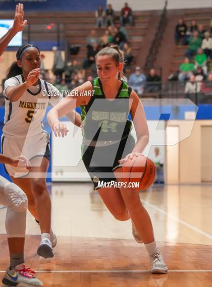 Thumbnail 3 in Clinton Central vs. Marquette Catholic (IHSAA 1A Semi-State 7 Championship) photogallery.