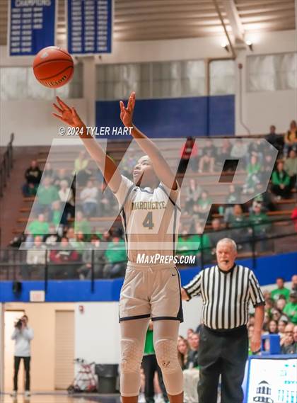Thumbnail 1 in Clinton Central vs. Marquette Catholic (IHSAA 1A Semi-State 7 Championship) photogallery.