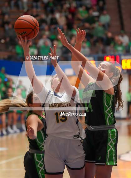 Thumbnail 1 in Clinton Central vs. Marquette Catholic (IHSAA 1A Semi-State 7 Championship) photogallery.