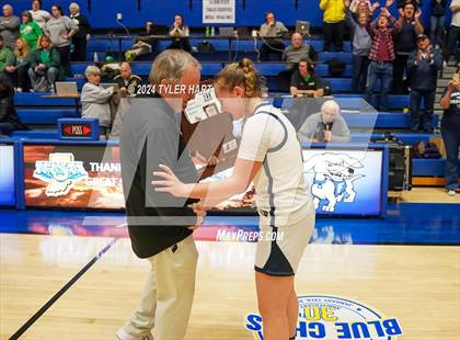Thumbnail 1 in Clinton Central vs. Marquette Catholic (IHSAA 1A Semi-State 7 Championship) photogallery.