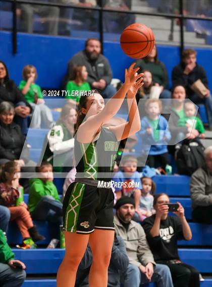 Thumbnail 2 in Clinton Central vs. Marquette Catholic (IHSAA 1A Semi-State 7 Championship) photogallery.