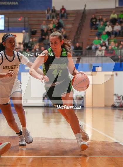 Thumbnail 2 in Clinton Central vs. Marquette Catholic (IHSAA 1A Semi-State 7 Championship) photogallery.