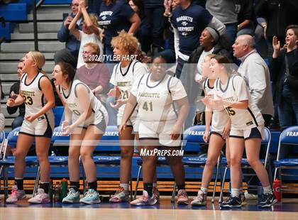 Thumbnail 3 in Clinton Central vs. Marquette Catholic (IHSAA 1A Semi-State 7 Championship) photogallery.