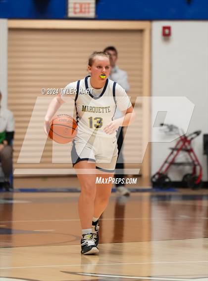Thumbnail 2 in Clinton Central vs. Marquette Catholic (IHSAA 1A Semi-State 7 Championship) photogallery.
