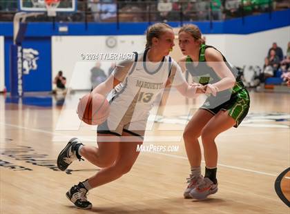 Thumbnail 2 in Clinton Central vs. Marquette Catholic (IHSAA 1A Semi-State 7 Championship) photogallery.