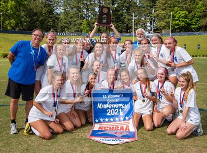 Thumbnail 2 in Franklin Academy vs. Community School of Davidson (2 of 2 - NCHSAA 1A Final - pre-game, post-game, awards, and team photos) photogallery.
