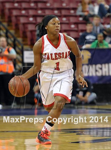 Thumbnail 2 in Salesian vs. Long Beach Poly (CIF State Open Open Division Final) photogallery.