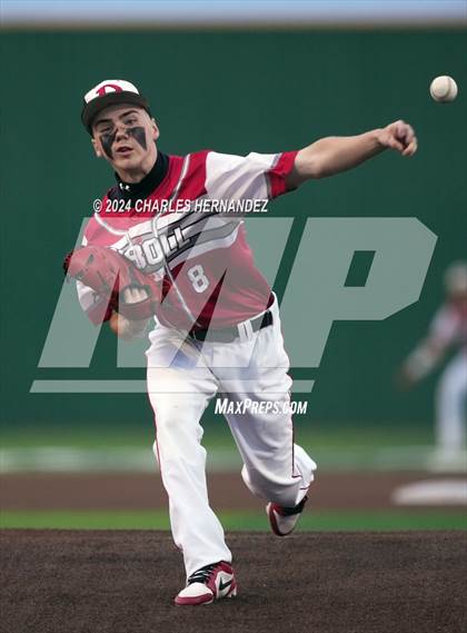 Thumbnail 3 in Diboll vs. East Bernard (UIL Baseball 3A Region III Area) photogallery.