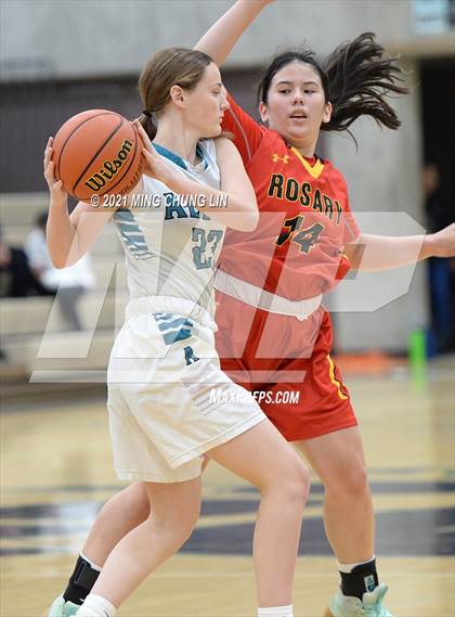 Thumbnail 1 in Aliso Niguel vs. Rosary Academy (Tom Riach Tournament) photogallery.