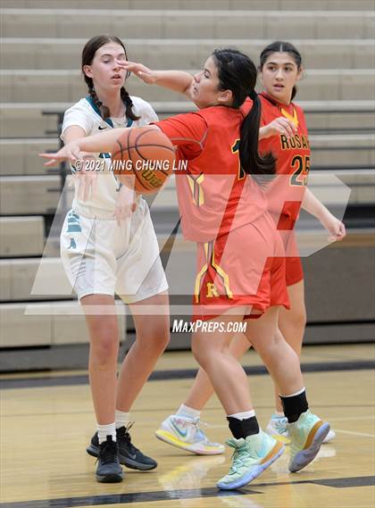 Thumbnail 1 in Aliso Niguel vs. Rosary Academy (Tom Riach Tournament) photogallery.