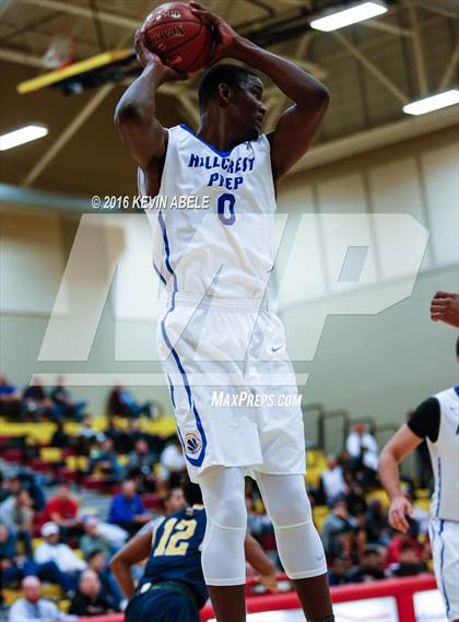 Thumbnail 2 in Hillcrest Prep vs Westbury Christian (Hoophall West Invitational) photogallery.