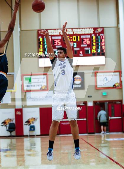 Thumbnail 2 in Hillcrest Prep vs Westbury Christian (Hoophall West Invitational) photogallery.