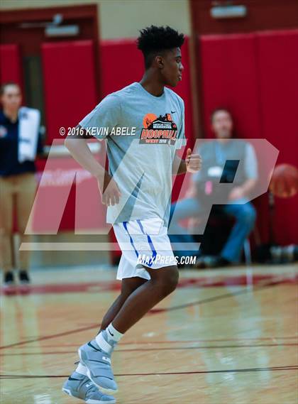 Thumbnail 2 in Hillcrest Prep vs Westbury Christian (Hoophall West Invitational) photogallery.
