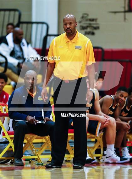 Thumbnail 2 in Hillcrest Prep vs Westbury Christian (Hoophall West Invitational) photogallery.