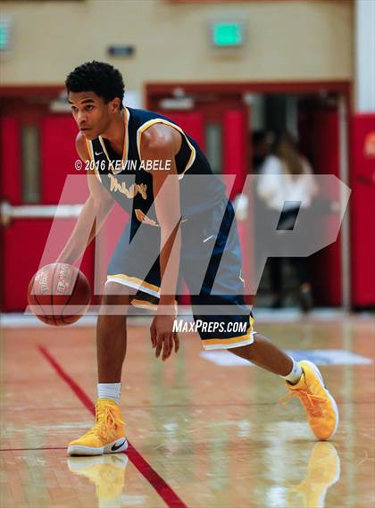 Thumbnail 2 in Hillcrest Prep vs Westbury Christian (Hoophall West Invitational) photogallery.