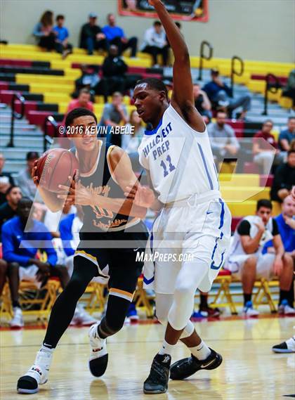 Thumbnail 2 in Hillcrest Prep vs Westbury Christian (Hoophall West Invitational) photogallery.