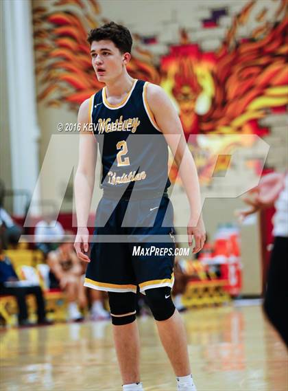 Thumbnail 2 in Hillcrest Prep vs Westbury Christian (Hoophall West Invitational) photogallery.
