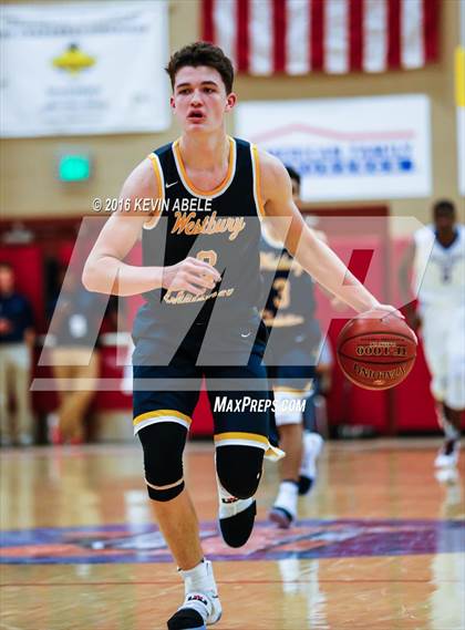 Thumbnail 1 in Hillcrest Prep vs Westbury Christian (Hoophall West Invitational) photogallery.
