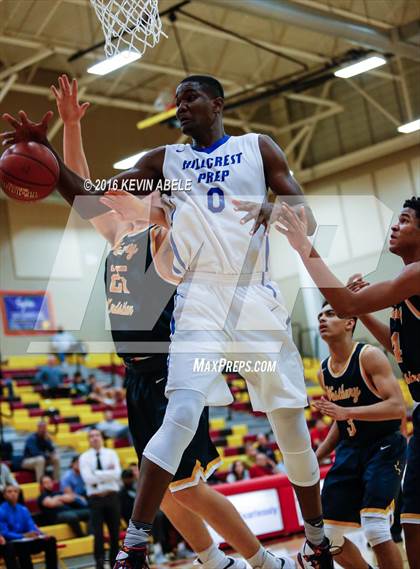 Thumbnail 2 in Hillcrest Prep vs Westbury Christian (Hoophall West Invitational) photogallery.