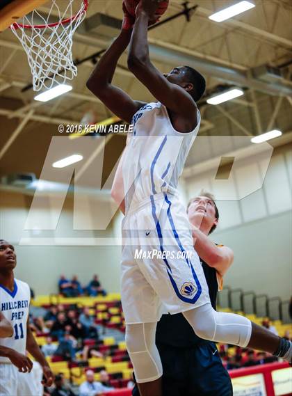 Thumbnail 1 in Hillcrest Prep vs Westbury Christian (Hoophall West Invitational) photogallery.