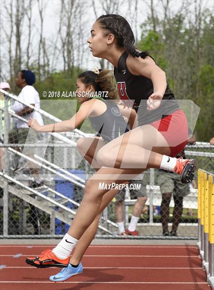 Thumbnail 1 in Section V Finals (Girls Hurdles) photogallery.