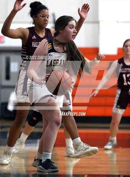 Thumbnail 1 in La Grange vs Halletsville (Schulenburg Lady Horn Varsity Tournament) photogallery.