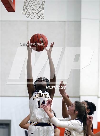 Thumbnail 3 in La Grange vs Halletsville (Schulenburg Lady Horn Varsity Tournament) photogallery.