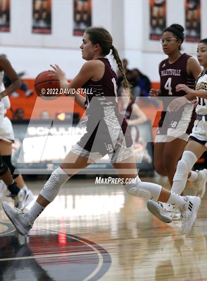 Thumbnail 2 in La Grange vs Halletsville (Schulenburg Lady Horn Varsity Tournament) photogallery.
