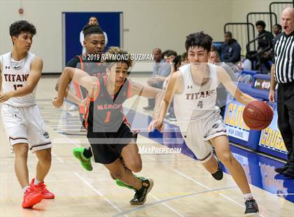 Thumbnail 1 in Merced vs. Nipomo (Clovis Elks Basketball Tournament) photogallery.