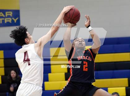 Thumbnail 2 in Merced vs. Nipomo (Clovis Elks Basketball Tournament) photogallery.
