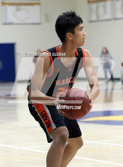 Thumbnail 2 in Merced vs. Nipomo (Clovis Elks Basketball Tournament) photogallery.