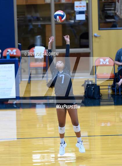 Thumbnail 2 in Harlan vs United South (NEISD Volleyball Tournament) photogallery.