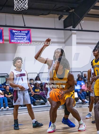 Thumbnail 3 in Living Water Christian vs. Northwood Temple Academy (Veterans Showcase) photogallery.
