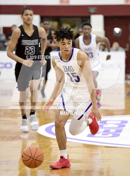 Thumbnail 2 in IMG Academy vs. Sunrise Christian (GEICO National Tournament Quarterfinal) photogallery.