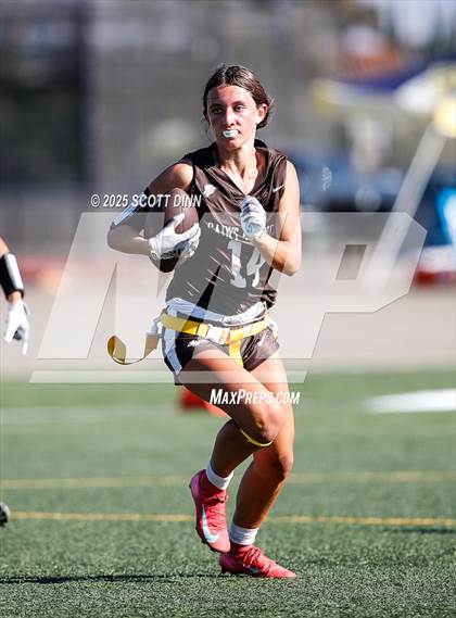 Thumbnail 1 in Saint Francis vs Branham (Milpitas Flag Football Invitational) photogallery.