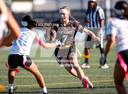 Thumbnail 3 in Saint Francis vs Branham (Milpitas Flag Football Invitational) photogallery.