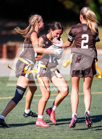 Thumbnail 3 in Saint Francis vs Branham (Milpitas Flag Football Invitational) photogallery.