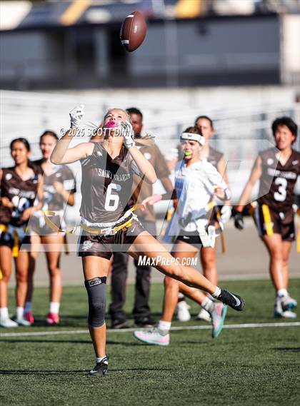 Thumbnail 2 in Saint Francis vs Branham (Milpitas Flag Football Invitational) photogallery.