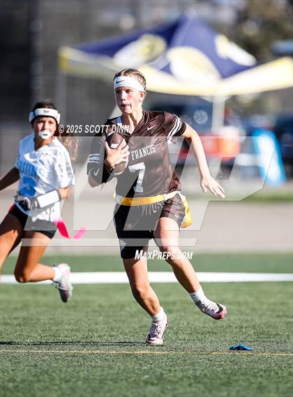 Thumbnail 3 in Saint Francis vs Branham (Milpitas Flag Football Invitational) photogallery.