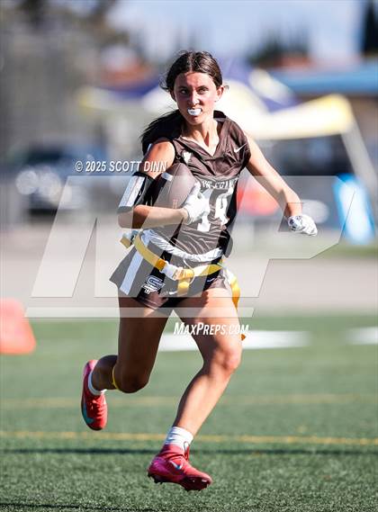 Thumbnail 3 in Saint Francis vs Branham (Milpitas Flag Football Invitational) photogallery.
